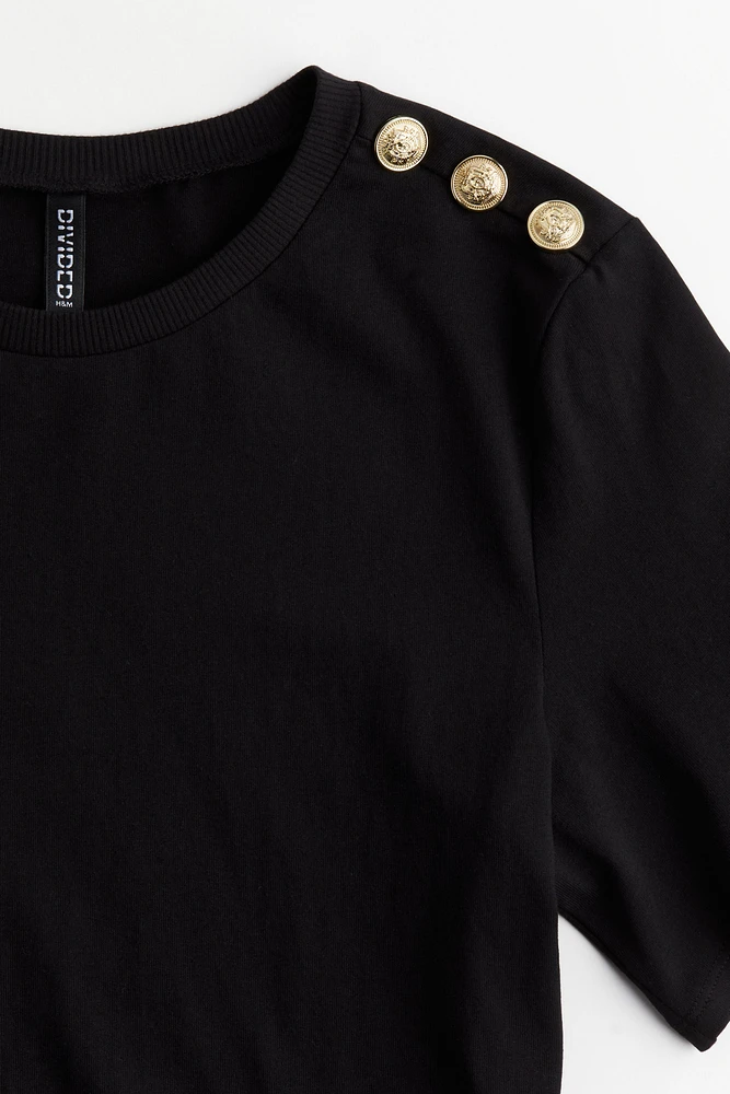 Button-Detail T-shirt