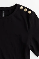 Button-Detail T-shirt