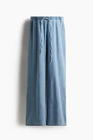 Pantalon MAMA en denim avec cordon de serrage