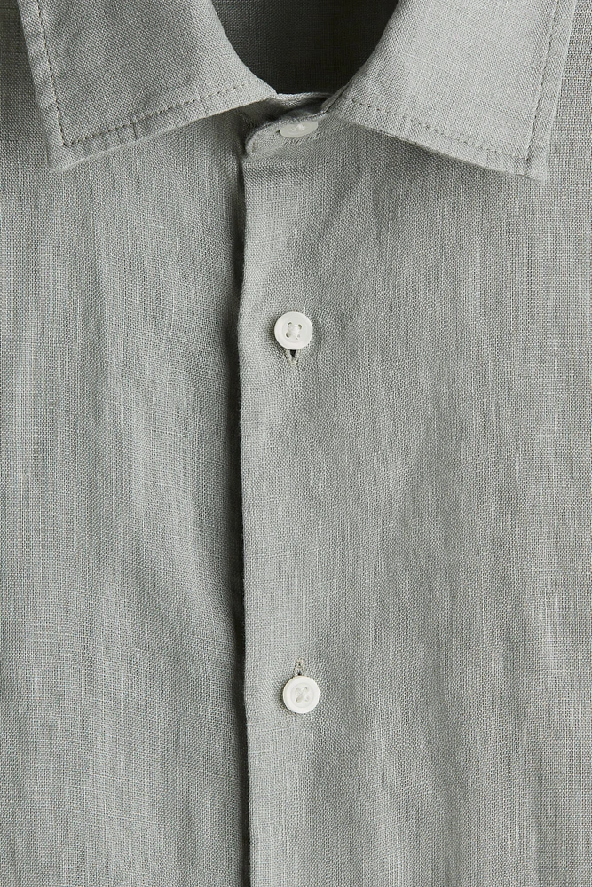 Slim Fit Linen Shirt
