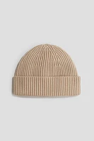 Rib-Knit Cotton Beanie