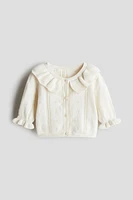 Pointelle-Knit Cardigan