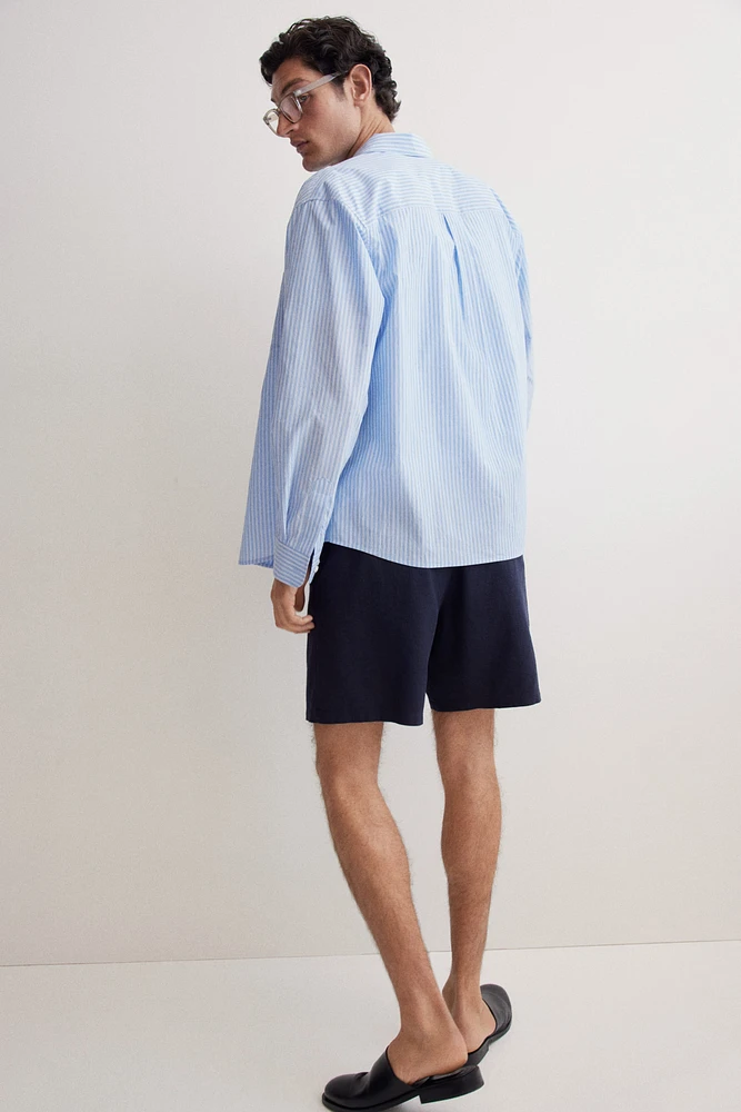 Relaxed-Fit Linen-Blend Shorts