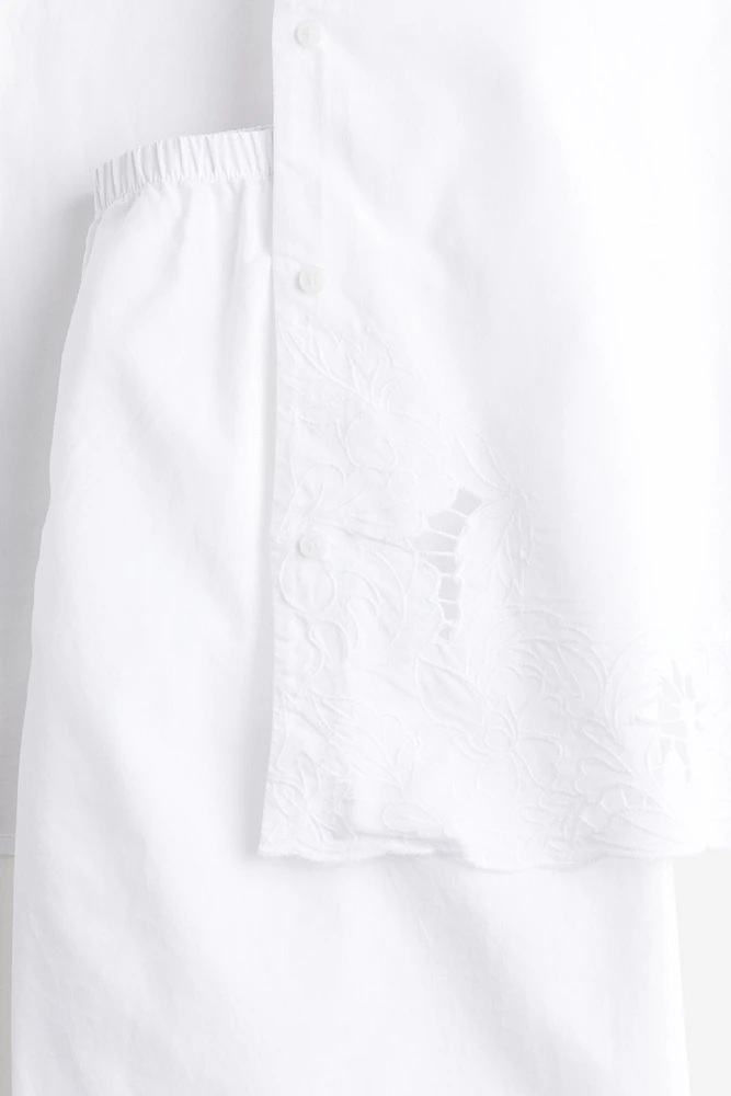 Pyjama en broderie anglaise