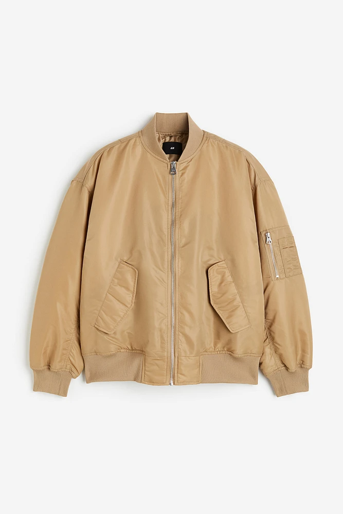 Loose Fit Bomber Jacket