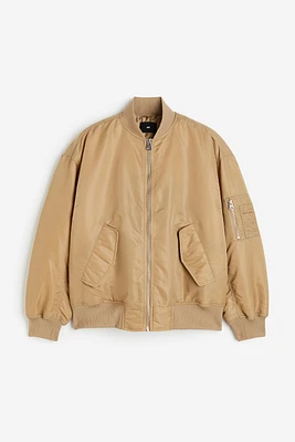 Loose Fit Bomber Jacket