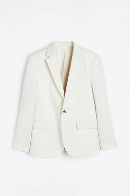 Regular Fit Linen Jacket