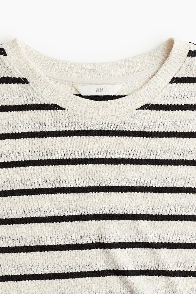 Fine-knit T-shirt