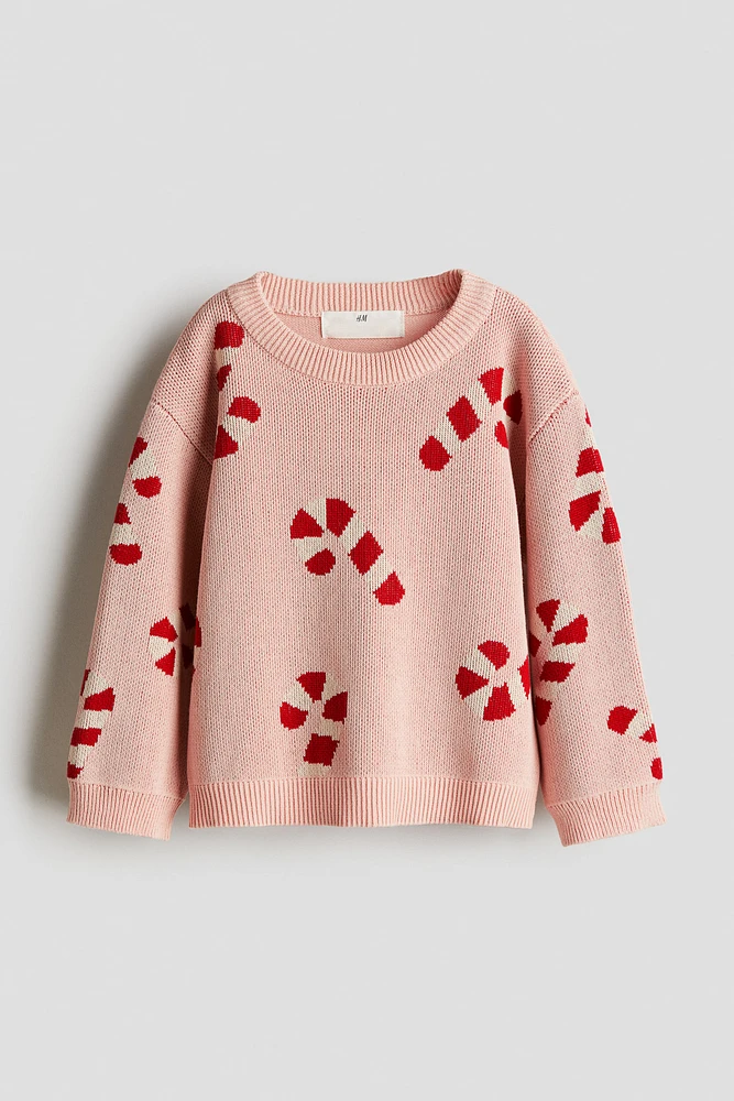 Patterned Cotton Sweater