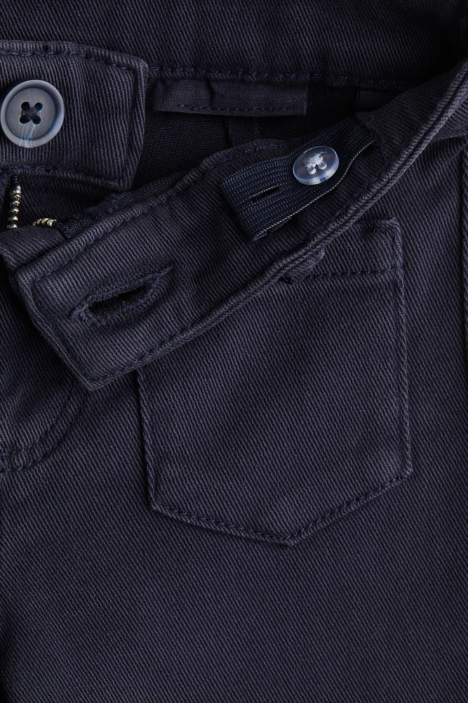 Pantalon évasé en sergé