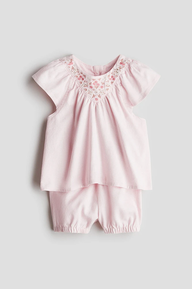 2-Piece Linen-Blend Set