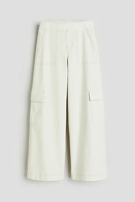 Wide-leg Cargo Pants