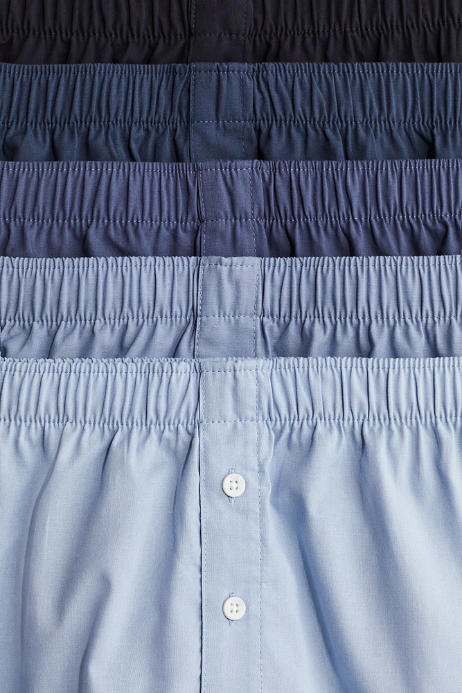 5-pack Woven Cotton Boxer Shorts