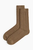 Mixed-Knit Socks