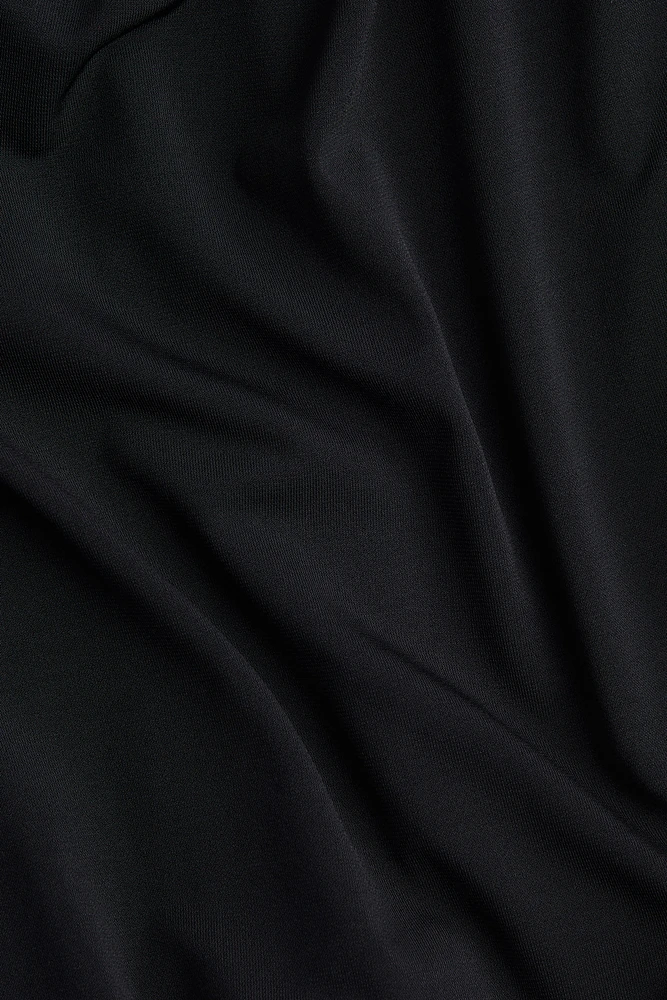 Draped cropped top