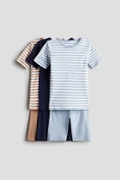 3-pack Snug Fit Cotton Pajamas