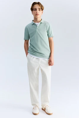 Linen-Blend Pants