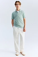 Linen-Blend Pants