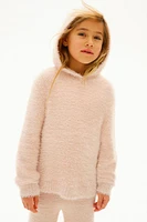 Fluffy-Knit Hoodie