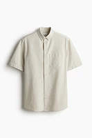 Regular Fit Short-sleeved Oxford Shirt