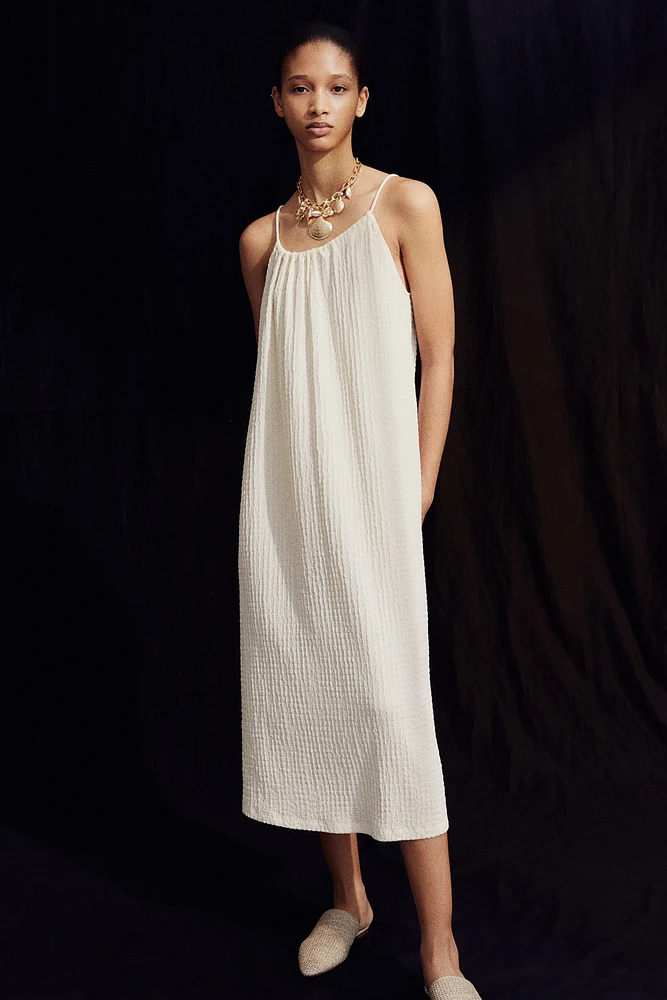 Textured Jersey Sleeveless Dress