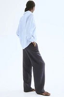 Linen-Blend Pants