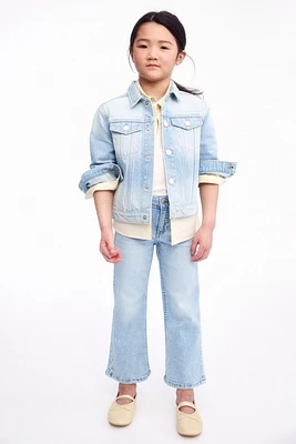 Cropped Flared Leg Jeans