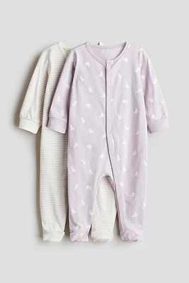 2-pack Cotton Pajama Jumpsuits