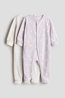2-pack Cotton Pajama Jumpsuits