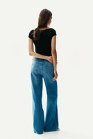 Ribbed Off-the-Shoulder Top