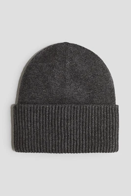 Rib-Knit Cashmere-Blend Beanie