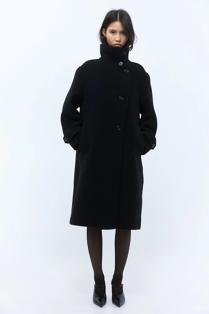 High-collar coat