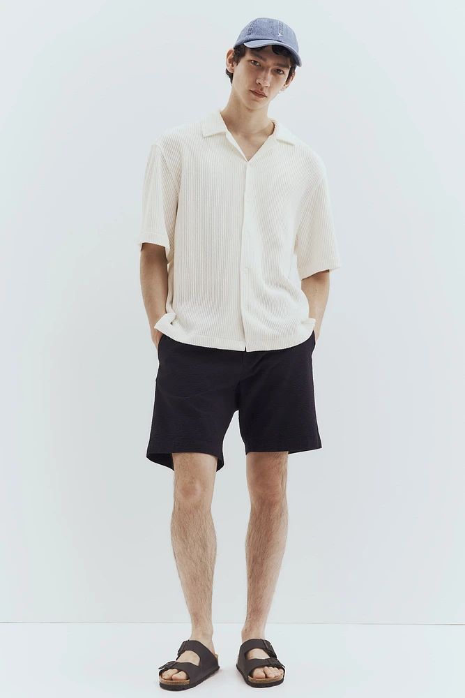 Loose Fit Ribbed Resort Shirt