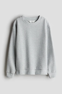 Waffled Cotton Sweatshirt