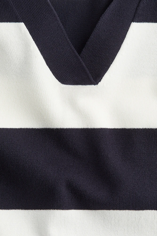 Polo ample en fin tricot