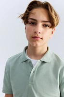 Polo en piqué de coton