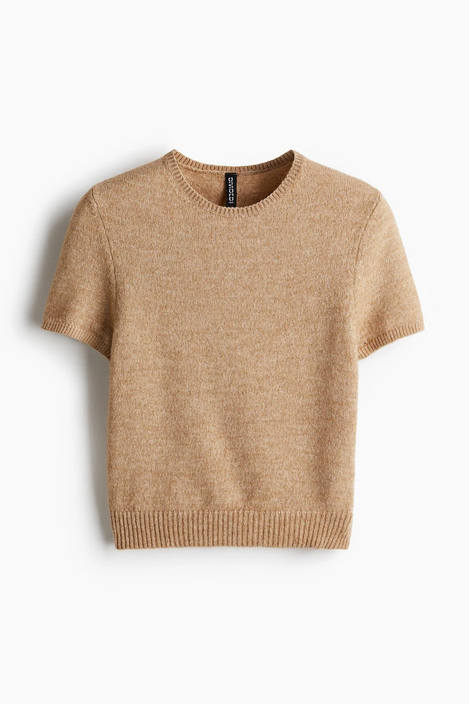 T-shirt en fin tricot