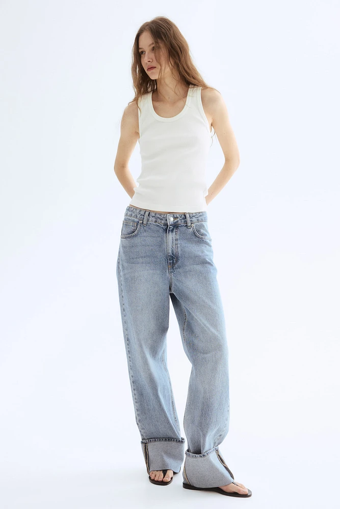 Camisole en coton pima côtelé