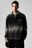 Regular Fit Felted Overshirt