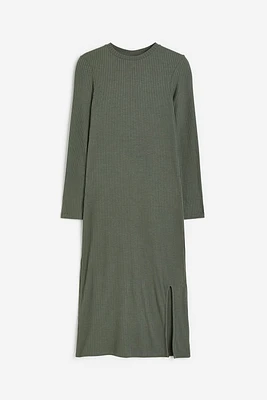 Ribbed Jersey Dress