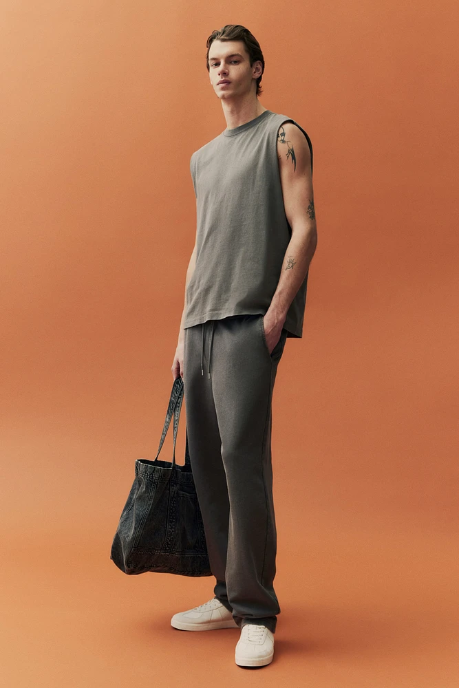 Pantalon de survêtement délavé coupe décontractée