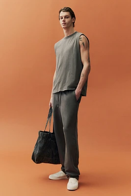 Pantalon de survêtement délavé coupe décontractée