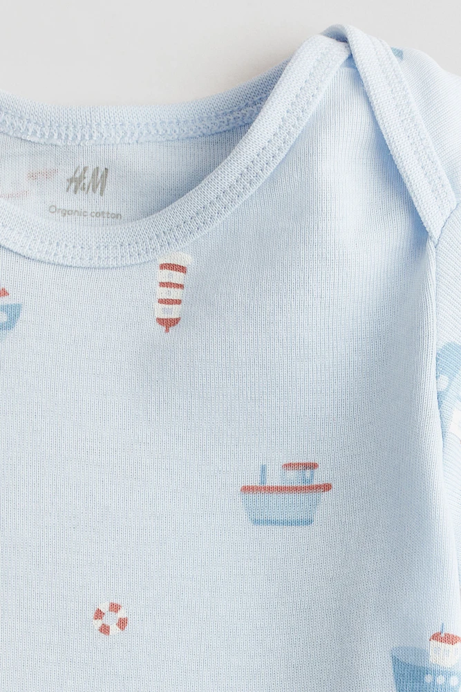 Maillot imprimé à encolure américaine