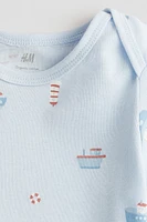 Maillot imprimé à encolure américaine