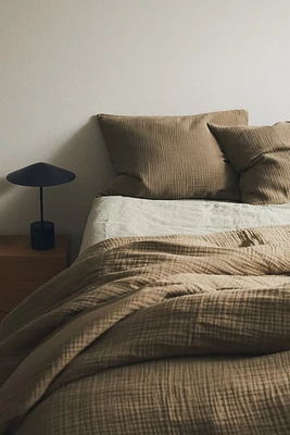Parure de couette lit simple en mousseline