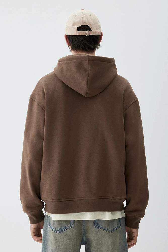 Veste à glissière Coupe Flottante avec capuchon