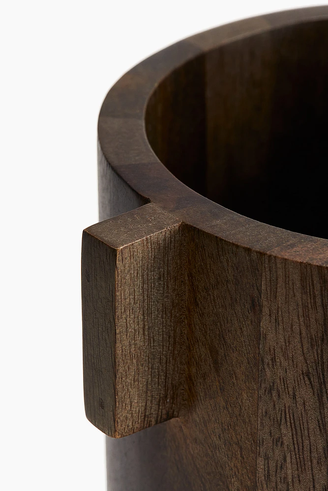 Mango Wood Utensil Holder