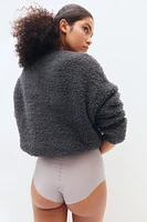 Fluffy-knit Loungewear Top