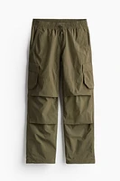 Loose Fit Parachute Cargo Pants