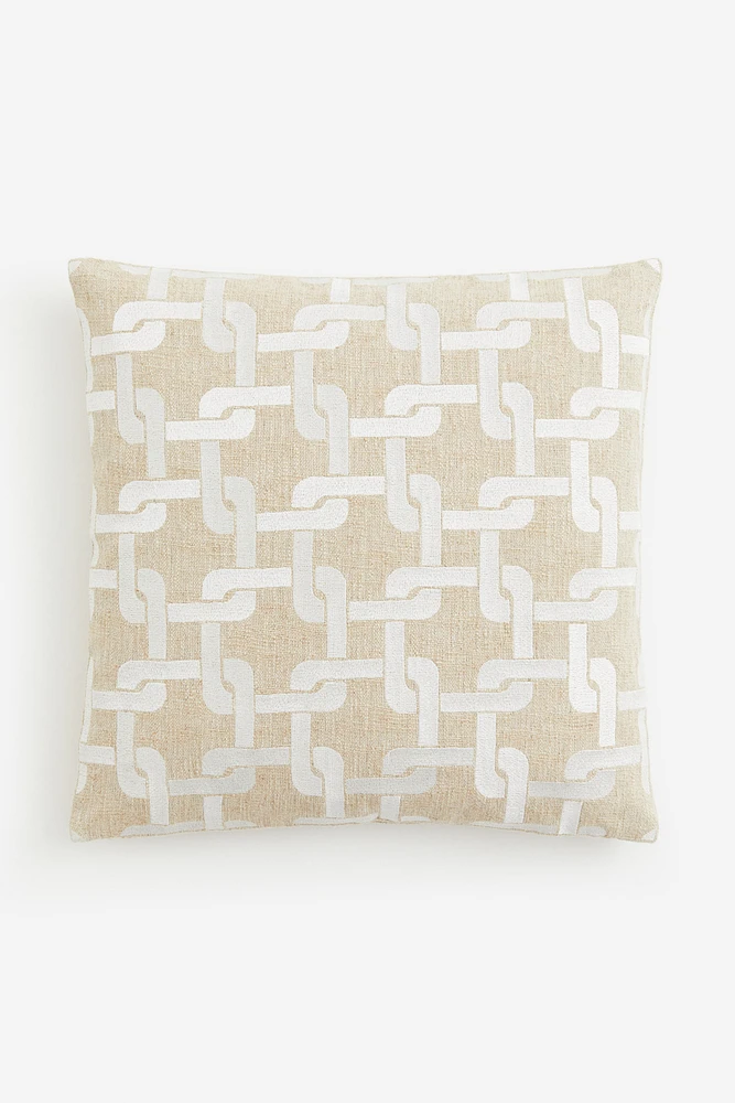 Linen-blend Cushion Cover